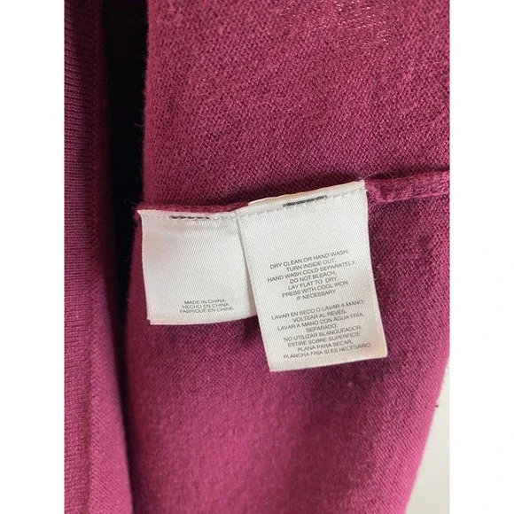 Anne Klein Women's V-Neck Long Sleeve Knit Pullover‎ Sweater Size 2X Plum - Picture 4 of 5